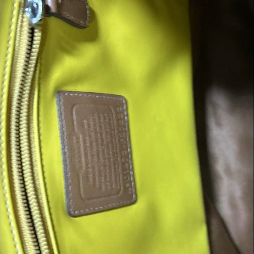 Coach Tan Leather Tote Bag - Picture 6 of 7